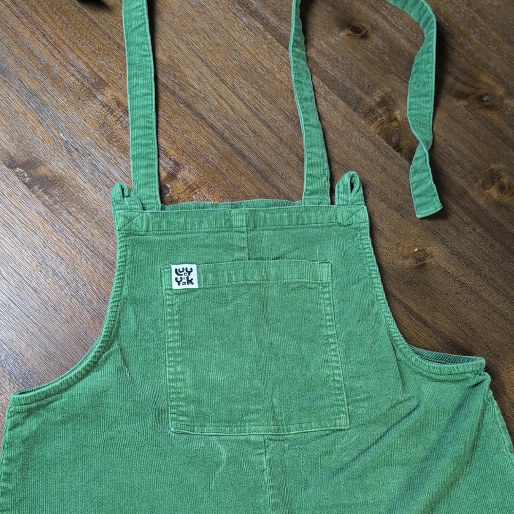 Lucy & Yak Green Corduroy Dungarees